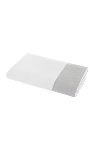 Coincasa πετσέτα χεριών με λινή φάσα 30 x 30 cm - 006678401 Γκρι